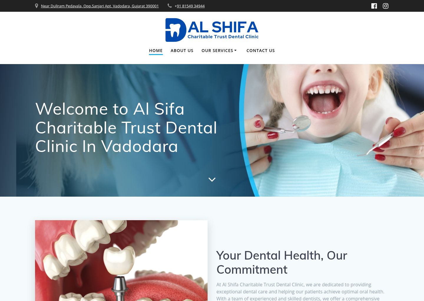 dental website